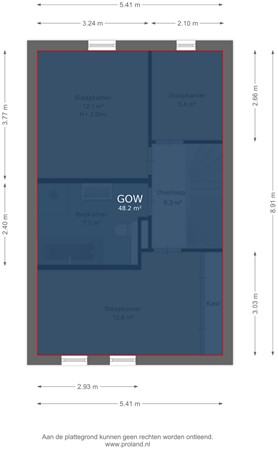 Floorplan - Van Durenstraat 3, 7415 BE Deventer